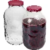 5 L jar with coloured screw lid Ø100 - 5 ['Infusion liquor jar', ' for infusion liquor', ' alcohol jar', ' jar for brine-pickling', ' punch jar', ' lemonade jar', ' 5 L jar', ' jar with screw lid', ' decorative jar', ' fancy jar', ' jar for preserves', ' jar', ' glass jar', ' metal screw lid', ' Ø100 screw lid']