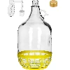 5 L Lady demijohn with a screw cap, plastic basket, stopper and horizontal airlock – a set of 4 pcs - 2 ['demijohn', ' demijohn for wine', ' Lady demijohn', ' Lady demijohn in a basket', ' 5 L lady jeanne', ' 5 L carboy', ' container', ' demijohn in a basket', ' 5L Lady bottle in a basket', ' carboy for wine', ' demijohn for moonshine.']