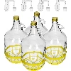 5 L Lady demijohn with a screw cap, plastic basket, stopper and horizontal airlock – a set of 4 pcs  - 1 ['demijohn', ' demijohn for wine', ' Lady demijohn', ' Lady demijohn in a basket', ' 5 L lady jeanne', ' 5 L carboy', ' container', ' demijohn in a basket', ' 5L Lady bottle in a basket', ' carboy for wine', ' demijohn for moonshine.']