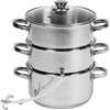 5 L Stainless steel steam juicer with setam cooker - 2 ['Steam juicer', ' steamer', ' stainless steel juicer', ' induction juicer', ' gas cooker', ' 5 L', ' for juice', ' home-made juice']