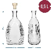500 ml ‘Bankietowa’ bottle with a stopper - 6 ['bottle', ' bottles', ' bottle for infusion liqueur', ' bottle for moonshine', ' bottle for liquor', ' glass bottle with stopper', ' 500 mL bottle with stopper', ' bottles with stopper', ' wedding reception set', ' banquet bottle']