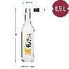 500 ml bottle with screw cap, with “Anti-inflation” print, 4 pcs - 7 ['quince infusion liqueur', ' lemon infusion liqueur', ' cherry infusion liqueur', ' bottle for quince infusion liqueur', ' bottle for infusion liqueurs', ' infusion liqueur bottle', ' bottles for infusion liqueurs', ' bottle with screw cap', ' bottles with print', ' glass with print', ' glass bottles', ' glass bottles with screw caps', ' gift idea', ' glass bottles with funny print', ' bottles for wedding reception']