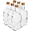 500 ml glass bottle Butelka Klasztorna with screw cap, white - 6pcs.  - 1 ['alcohol bottle', ' decorated alcohol bottles', ' glass alcohol bottle', ' moonshine bottles for wedding party', ' liqueur bottle', ' decorated liqueur bottles']