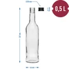 500 mL ‘Slim’ bottle with black screw cap, for vodka – 6 pcs - 7 ['bottles with screw caps', ' bottle with screw cap', ' monopoly bottle', ' monopoly bottles', ' vodka bottle', ' vodka bottles', ' juice bottle', ' juice bottles', ' infusion liqueur bottle', ' infusion liqueur bottles', ' liquor bottles', ' liquor bottle', ' golden caps', ' white bottle', ' bottle with screw cap closure', ' bottles with screw cap closure', ' slim design bottles']