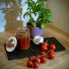 500 ml twist off glass jar with coloured lid Ø82/6 - 6 pcs. - 12 ['pickling jars', ' preserving jars', ' compote jars', ' set of preserving jars with screw caps', ' colourful screw caps']