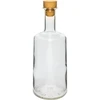 500ml glass bottle Rosa with T-cork , white  - 1 ['alcohol bottle', ' decorated alcohol bottles', ' glass alcohol bottle', ' moonshine bottles for wedding party', ' liqueur bottle', ' decorated liqueur bottles']
