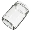 500ml twist off glass jar Ø82/6 - 8 pcs. - 4 ['jars', ' small jars', ' jar', ' glass jar', ' glass jars', ' jars for preserves', ' canning jars', ' jars for spices', ' jam jar', ' jar for jam', ' honey jar', ' jar for honey ']