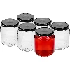580 ml jar with black Ø82/6 lid - 6 pcs - 2 ['jars', ' jar', ' set of jars', ' containers', ' glass containers', ' storage jars', ' kitchen jars', ' glass jars', ' jars with metal lid', ' jar for food storage', ' jars for preserves', ' jars for herbs', ' jars for coffee', ' jars for tea', ' dishwasher-safe jars', ' glass jar', ' jar with lid', ' set of jars', ' jars for jams']