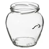 580 ml twist off glass jar with coloured lid Ø82/6 - 6 pcs. - 6 ['preserving jar', ' decorative jar', ' weki', ' compote jar', ' vegetable salad jar', ' marinated vegetable jar', ' marinated mushroom jar', ' jar with decorative cap', ' set of jars', ' 0.5 L jar']