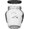 580 ml twist-off jar with black lids - 6 pcs - 3 ['set of jars', ' pickling jars', ' jam jars', ' jam jar', '  jars with screw caps', ' jars fi 82', ' jars with screw caps 6 hooks', ' jars with black caps', ' for preserves', ' honey jar', ' 0', '5 L jar']