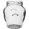 580 ml twist-off jar with black lids - 6 pcs - 4 ['set of jars', ' pickling jars', ' jam jars', ' jam jar', '  jars with screw caps', ' jars fi 82', ' jars with screw caps 6 hooks', ' jars with black caps', ' for preserves', ' honey jar', ' 0', '5 L jar']