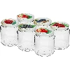 580 ml twist-off jar with colour lid Ø82/6, 6 pcs  - 1 ['jars', ' jar', ' set of jars', ' containers', ' glass containers', ' storage jars', ' kitchen jars', ' glass jars', ' jars with metal lid', ' jar for food storage', ' jars for preserves', ' jars for herbs', ' jars for coffee', ' jars for tea', ' dishwasher-safe jars', ' glass jar', ' jar with lid', ' set of jars', ' jars for jams']