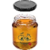 580 ml twist-off jar with face print and Ø82/6 lid - 3 pcs - 6 ['jars', ' glass jar', ' glass jars', ' jar with lid', ' printed jar', ' dinner jar', ' food jar', ' jar', ' set of jars', ' Ø82 jars with lids 6 hooks', ' jars with black lids', ' for preserves']