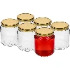 580 ml twist-off jar with golden lid Ø82/6, 6 pcs - 2 ['jars', ' jar', ' set of jars', ' containers', ' glass containers', ' storage jars', ' kitchen jars', ' glass jars', ' jars with metal lid', ' jar for food storage', ' jars for preserves', ' jars for herbs', ' jars for coffee', ' jars for tea', ' dishwasher-safe jars', ' glass jar', ' jar with lid', ' set of jars', ' jars for jams']