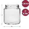 580 ml twist-off jar with maroon cap Ø82/6 - 5 ['jars', ' jar', ' set of jars', ' containers', ' glass containers', ' storage jars', ' kitchen jars', ' glass jars', ' jars with metal lid', ' jar for food storage', ' jars for preserves', ' jars for herbs', ' jars for coffee', ' jars for tea', ' dishwasher-safe jars', ' glass jar', ' jar with lid', ' set of jars', ' jars for jams']