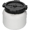 5l Barrel / Drum , white colour  - 1 ['barrel for cabbage', ' pickling barrel', ' pickling barrel', ' silage', ' cabbage', ' cucumber', ' barrel with lid']