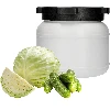 5l Barrel / Drum , white colour - 3 ['barrel for cabbage', ' pickling barrel', ' pickling barrel', ' silage', ' cabbage', ' cucumber', ' barrel with lid']