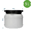 5l Barrel / Drum , white colour - 7 ['barrel for cabbage', ' pickling barrel', ' pickling barrel', ' silage', ' cabbage', ' cucumber', ' barrel with lid']