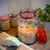 5l glass jar with plastic cap - 7 ['large jar', ' jar large', ' large glass jar', ' canning jar', ' for pickling', ' for cucumbers', ' doe cabbage', ' industrial jar', ' jar with tings', ' jar tongs', ' cucumber tings']