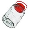 5l glass jar with plastic cap - 3 ['large jar', ' jar large', ' large glass jar', ' canning jar', ' for pickling', ' for cucumbers', ' doe cabbage', ' industrial jar', ' jar with tings', ' jar tongs', ' cucumber tings']