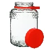 5l glass jar with plastic cap  - 1 ['large jar', ' jar large', ' large glass jar', ' canning jar', ' for pickling', ' for cucumbers', ' doe cabbage', ' industrial jar', ' jar with tings', ' jar tongs', ' cucumber tings']