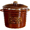 6 L stoneware / crock pot with lid and embossment - 2 ['stoneware', ' stoneware crock', ' crock of stoneware', ' crocks of stoneware', ' 40l stoneware crock', ' stoneware crock for fermentation', ' 5l stoneware crock', ' 50l stoneware crock', ' stoneware crock with lid', ' stoneware crock for lard']