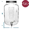 "7,6l glass jar with tap ""Citronade""" - 6 ['bottle with tap', ' glass bottle with tap', ' glass bottle for drinks', ' bottle', ' bottle for drinks']