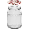 720 ml twist-off jar with colourful Ø82/6 lid - 6 pcs - 3 ['set of jars', ' jam jars', ' preserve jar', ' jar for preserves', ' jars with twist-off lids', ' Ø82 jars', ' jars with colourful lids', ' jars for preserves', ' weck-type jars', ' jars for meat', ' jar meat', ' jars for pasteurising', ' jarred meat']