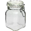 750 ml Comfort square swing top glass jar  - 1 ['canning jars', ' jars for preserves', ' regular jar', ' regular jars', ' cheap jars']