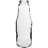 750 ml twist off glass bottle with coloured lid Ø43 - 6 pcs. - 2 ['juice bottle', ' puree bottle', ' for fruit juice', ' for vegetable juice', ' for pasteurisation', ' coloured cap', ' 750 ml bottle']