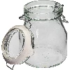 790 ml Comfort round swing top glass jar - 2 ['canning jars', ' jars for preserves', ' regular jar', ' regular jars', ' cheap jars']