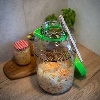 8 L glass jar, with tongs - 8 ['large jar', ' jar large', ' large glass jar', ' canning jar', ' for pickling', ' for cucumbers', ' for cabbage', ' industrial jar', ' jar with tongs', ' jar tongs', ' cucumber tongs']