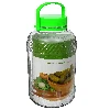 8 L glass jar, with tongs - 3 ['large jar', ' jar large', ' large glass jar', ' canning jar', ' for pickling', ' for cucumbers', ' for cabbage', ' industrial jar', ' jar with tongs', ' jar tongs', ' cucumber tongs']