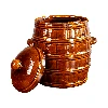 8 L Stoneware - barrel crock pot with water seal - 2 ['barrel for cabbage', ' pickling barrel', ' pickling barrel', ' silage', ' cabbage', ' cucumber', ' for cucumber', ' stoneware', ' stoneware with lid', ' barrel with lid']