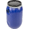 80 L Barrel / Drum with clamp ring, blue colour  - 1 ['pickling barrels', ' cucumber barrel', ' cabbage barrel', ' cucumber pickling barrel', ' cabbage pickling barrel', ' rain barrel', ' rain barrel', ' barrel for collecting rainwater', ' lockable barrel', ' food barrel', ' barrel with clamping ring', ' plastic barrel', ' good barrel', ' blue barrel']