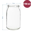 900ml twist off glass jar Ø82/6 - 8 pcs. - 7 ['jars', ' glass jar', ' glass jars', ' jars for preserves', ' canning jars', ' jars for cucumbers', ' honey jar ']