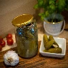 900ml twist off glass jar with golden lid Ø82/6 - 6 pcs. - 10 ['jars', ' glass jar', ' glass jars', ' jar with lid', ' jars for preserves', ' canning jars', ' jars for cucumbers', ' honey jar ']