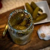 900ml twist off glass jar with golden lid Ø82/6 - 6 pcs. - 14 ['jars', ' glass jar', ' glass jars', ' jar with lid', ' jars for preserves', ' canning jars', ' jars for cucumbers', ' honey jar ']