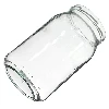 900ml twist off glass jar with golden lid Ø82/6 - 6 pcs. - 6 ['jars', ' glass jar', ' glass jars', ' jar with lid', ' jars for preserves', ' canning jars', ' jars for cucumbers', ' honey jar ']