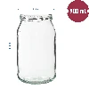 900ml twist off glass jar with golden lid Ø82/6 - 6 pcs. - 8 ['jars', ' glass jar', ' glass jars', ' jar with lid', ' jars for preserves', ' canning jars', ' jars for cucumbers', ' honey jar ']