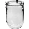 970ml "Round tummy" glass decorative weck jar with steel clips / clamps  - 1 