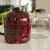 A multifunctional 10 L jar with a black twist-off lid - 10 