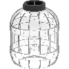 A multifunctional 10 L jar with a black twist-off lid  - 1 
