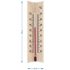 A room thermometer with a pattern (-20°C to +50°C) 15cm mix - 6 ['indoor thermometer', ' room thermometer', ' thermometer for indoors', ' home thermometer', ' thermometer', ' wooden room thermometer', ' thermometer legible scale', ' thermometer with reinforced capillary']