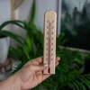 A room thermometer with a pattern (-20°C to +50°C) 20cm - 3 ['indoor thermometer', ' room thermometer', ' thermometer for indoors', ' home thermometer', ' thermometer', ' wooden room thermometer', ' thermometer legible scale', ' thermometer with reinforced capillary']