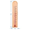 A room thermometer with a pattern (-20°C to +50°C) 20cm - 2 ['indoor thermometer', ' room thermometer', ' thermometer for indoors', ' home thermometer', ' thermometer', ' wooden room thermometer', ' thermometer legible scale', ' thermometer with reinforced capillary']
