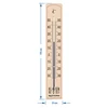 A room thermometer with reinforced capillary protection (-30°C to +50°C) 20cm - 2 ['indoor thermometer', ' room thermometer', ' thermometer for indoors', ' home thermometer', ' thermometer', ' wooden room thermometer', ' thermometer legible scale', ' thermometer with reinforced capillary']