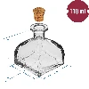 A set of bottles with corks, 110 mL - 4 pcs - 5 ['bottle set', ' glass mini bottles', ' 110 ml bottle', ' bottle', ' bottles', ' glass small bottles', ' glass small bottles', ' alcohol bottle', ' mini bottles', ' glass bottle with a cap', ' sample bottle', ' miniature bottle', ' glass cork bottles', ' guest bottles']