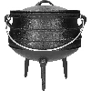 African cauldron, cast iron, 7 L - Safari - 3 ['cast iron cauldron', ' campfire cauldron', ' gypsy cauldron', ' Hungarian cauldron', ' goulash from cauldron', ' grill']