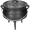 African cauldron, cast iron, 7 L - Safari - 4 ['cast iron cauldron', ' campfire cauldron', ' gypsy cauldron', ' Hungarian cauldron', ' goulash from cauldron', ' grill']